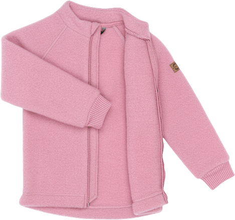 Jacke mit Merinowolle, rosa, Gr. 86/92 Mikk-Line