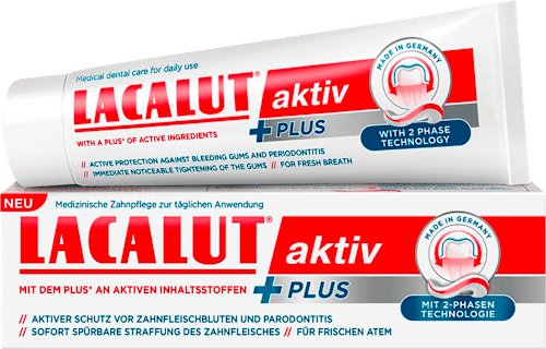 fogkrém, aktiv PLUS  Lacalut