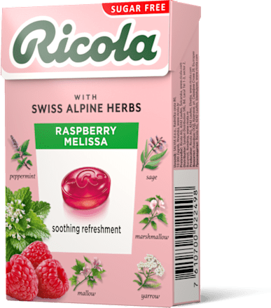 Bomboane cu zmeură și melisă Ricola