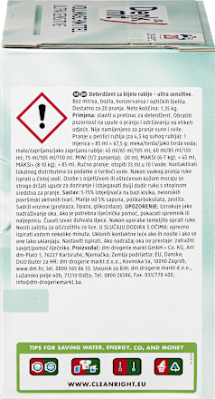 Detersivo in polvere per capi bianchi Ultra Sensitive Denkmit