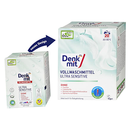 Detersivo in polvere per capi bianchi Ultra Sensitive Denkmit