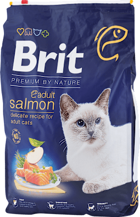 Granuly pre mačky PREMIUM BY NATURE salmon Brit