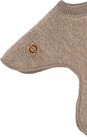 Schlupfmütze mit Merinowolle, braun, Gr. 98/104 Mikk-Line