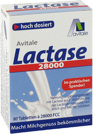 Avitale Lactase 28000 FCC Tabletten 80 St avitale
