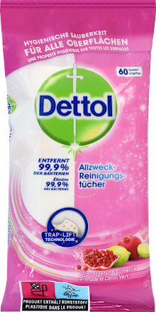 Allzwecktücher Granatapfel & Limette Dettol