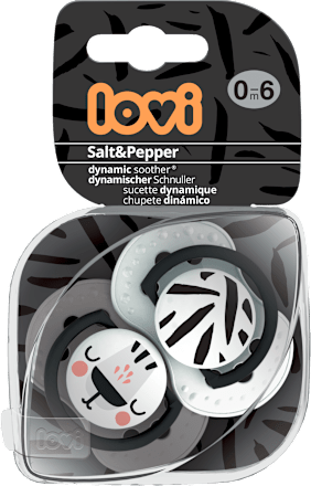 Smoczek 0-6 m Salt & Pepper LOVI