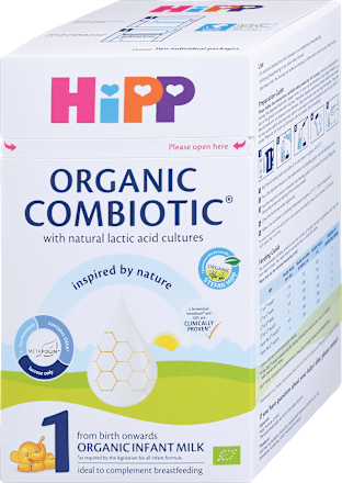 Ekološko začetno mleko ORGANIC COMBIOTIC® 1, 0 m+ HiPP