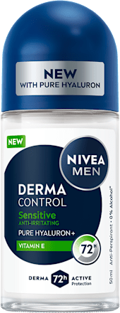 Derma Control deo roll-on – Sensitive NIVEA MEN