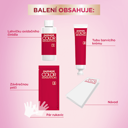 barva na vlasy Tmavá ametystová 3.16 GARNIER Color Sensation