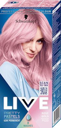Farba na vlasy pretty pastels Ultra Brights - P123 ružovozlatá Schwarzkopf LIVE