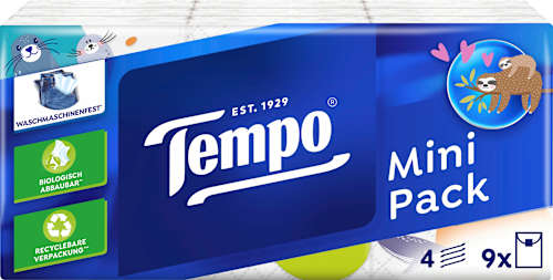 Taschentücher Mini pack (9x5 St) Tempo