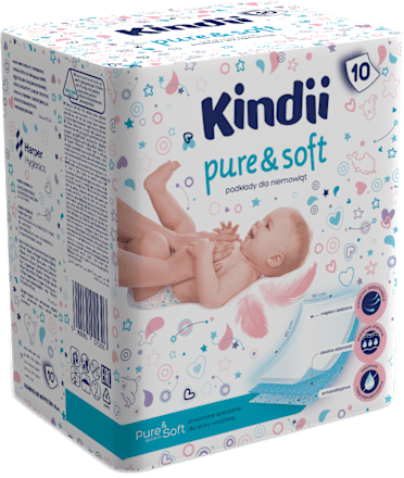 Podkłady jednorazowe Kindii Pure& Soft (60 x 60 cm) Kindii