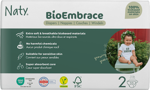 Pannolini ecologici taglia 2 (3-6 kg) Naty