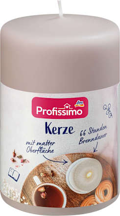 Kerze matt grau Profissimo