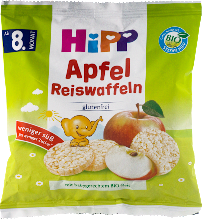 EKO dječji kreker s rižom i jabukom, 8 + mj. HiPP