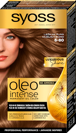 Boja za kosu – 6-80 lješnjak plava syoss Oleo Intense