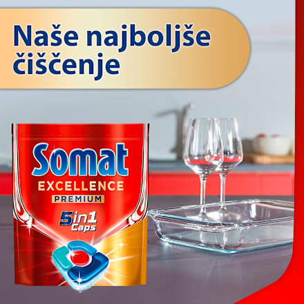 Tablete za strojno pomivanje posode Excellence 5 v 1 Somat