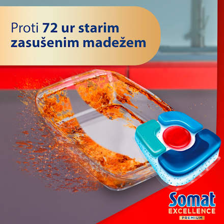 Kapsule za strojno pomivanje posode Excellence 5 v 1 Somat