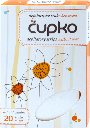 Depilacijske trake bez voska  čupko