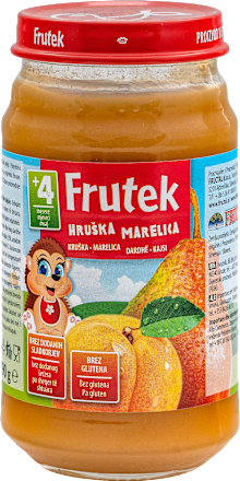Voćna kašica od marelice i kruške, 4+mj. Frutek