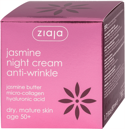 jasmine noćna krema za lice protiv bora 50+ ziaja