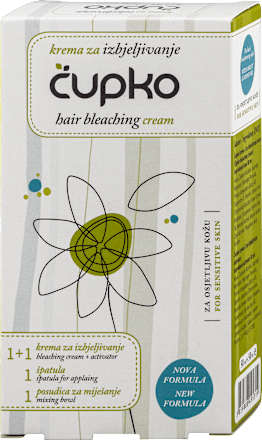 Krema za izbjeljivanje dlačica za osjetljivu kožu  čupko