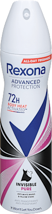 Antiperspirant v spreju Advanced Protection Invisible Pure Rexona
