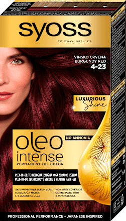 Boja za kosu – 4-23 vinsko crvena syoss Oleo Intense