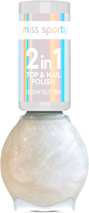 Fedőlakk, Glow Glitter - Nr. 050 miss sporty
