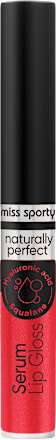 Szájfény, Naturally Perfect Serum Lip Gloss - Nr. 55 Rose Red miss sporty