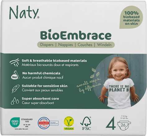 Pannolini ecologici taglia 4 (7-18 kg) Naty