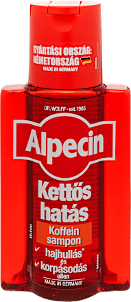 Koffein sampon Kettős hatás Alpecin