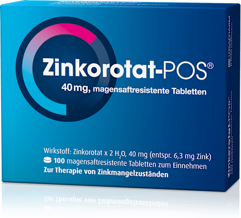 Zinkorotat-POS 40mg magensaftresistente Tabletten Zinkorotat x 2 H2O Zinkorotat-POS