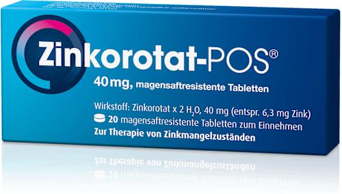 Zinkorotat-POS 40mg magensaftresistente Tabletten Zinkorotat x 2 H2O Zinkorotat-POS