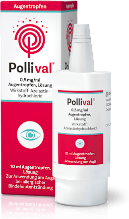 Pollival 0,5mg/ml Augentropfen Lösung Azelastinhydrochlorid Pollival