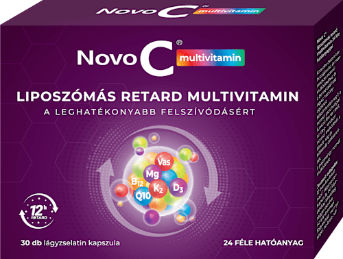 Multivitamin liposzómás retard lágyzselatin kapszula Novo C