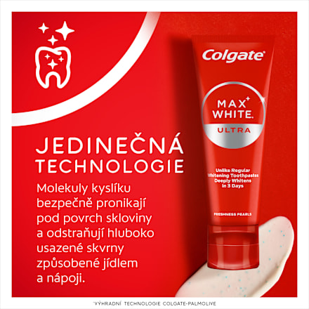 Max White zubní pasta Ultra Fresh Pearls Colgate