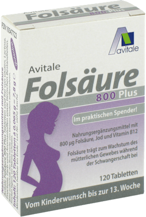 Avitale Folsäure 800 PLUS Tabletten avitale
