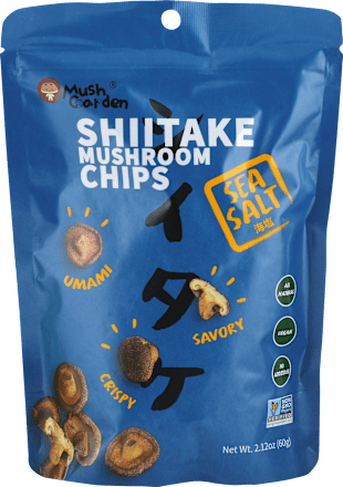 Čipsy Shiitake Mushroom Sea Salt Mush Garden