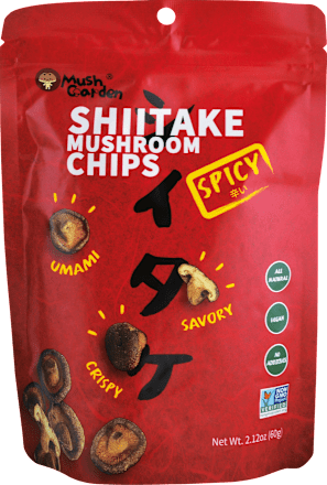 Čipsy Shiitake Mushroom Spicy  Mush Garden