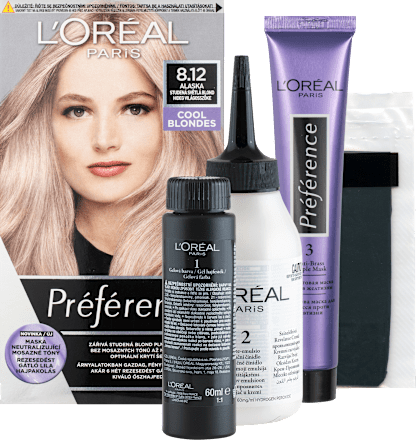 Farba na vlasy - 8.12 Cool Blondes studená svetlá blond L'ORÉAL PARiS PRÉFÉRENCE