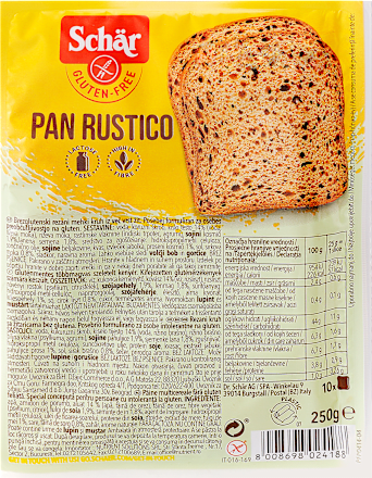 Gluténmentes Pan Rustico kenyér  Schär
