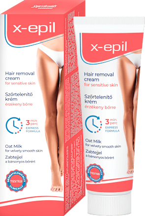 Szőrtelenítő krém zabtejjel, érzékeny bőrre X-Epil