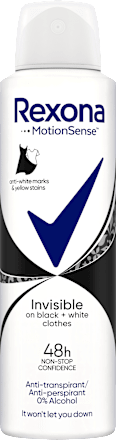 Deo spray Motionsense Invisible on black + white Clothes Rexona