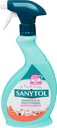 Fertőtlenítő felülettisztító spray univerzális, grapefruit illattal SANYTOL