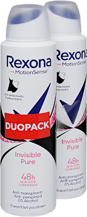 Deo spray Invisible Pure Duopack Rexona