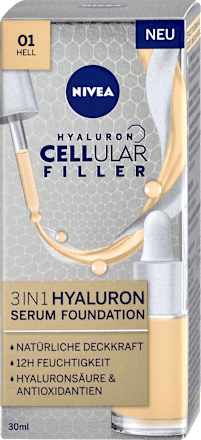 Hyaluron Cellular Filler 3in1 Serum Foundation - Nr. 01 Hell NIVEA