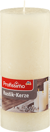 Lumânare rustică, nuanța fildeș, 160/68 mm Profissimo