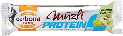 Proteines pisztáciás müzliszelet  Cerbona