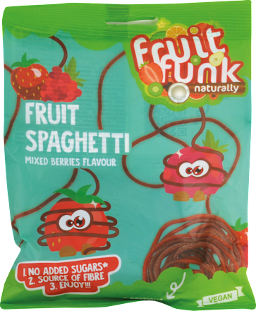 Ovocné špagety - jahoda Fruitfunk